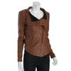 Bcbgmaxazria Toffee Faux Leather Drea Long Sleeve Jacket in Brown (toffee) - Lyst