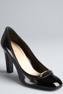 Gucci Patent Leather Betsy Horsebit Detail Pumps - Lyst