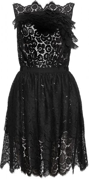 Nina Ricci Lace Dress with Skirt Overlay - Lyst