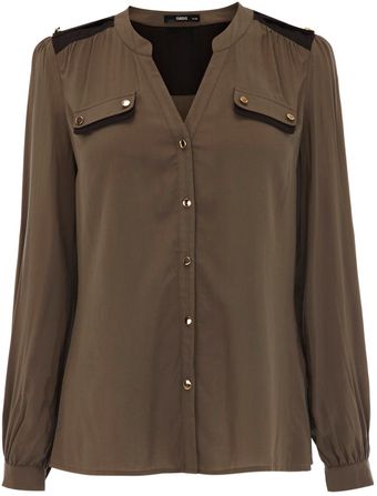 Oasis Miltary Block Shirt - Lyst