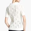 Oscar De La Renta Mock Neck Pullover in White (ivory) - Lyst