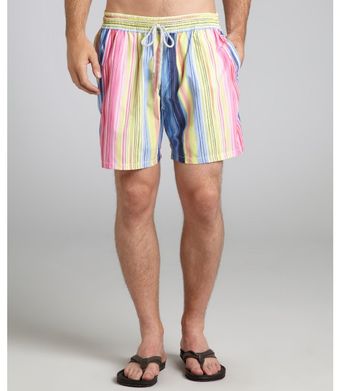 Vilebrequin Stripe Print Moorea Swim Trunks - Lyst