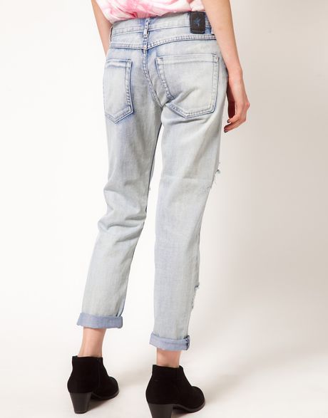 distressed baggy jeans