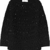 Valentino Beaded Cableknit Wool Sweater in Black - Lyst