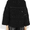 Valentino Beaded Cableknit Wool Sweater in Black - Lyst