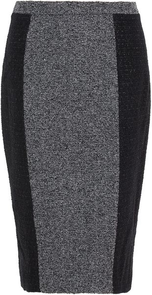 Elie Saab Tweed Pencil Skirt - Lyst