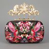Alexander Mcqueen Embroidered Knuckle Duster Clutch in Multicolor (black) - Lyst
