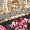 Alexander Mcqueen Embroidered Knuckle Duster Clutch in Multicolor (black) - Lyst