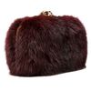Alexander Mcqueen Classic Skull Box Clutch in Purple (oxblood) - Lyst