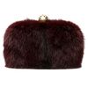 Alexander Mcqueen Classic Skull Box Clutch in Purple (oxblood) - Lyst