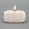 Alexander Mcqueen Mohican Skull Ostrich Box Clutch in White (pearl) - Lyst