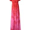 Alexander Mcqueen Floral Printed Chiffon Bustier Gown in Red (red multi) - Lyst