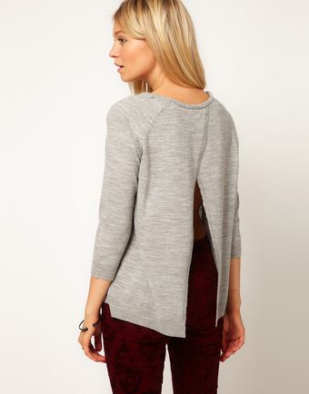 ASOS Collection Jumper with Pleat Back - Lyst