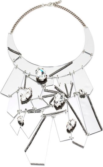 Erickson Beamon Who Are You Mirrored Abstract Bib Necklace - Lyst