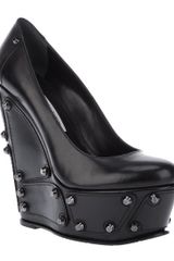 Gianmarco Lorenzi Studded Wedge Pump