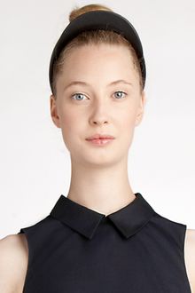 Jil Sander Navy Leather Headband - Lyst