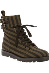 Marc By Marc Jacobs Striped Laceup Boot