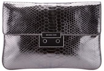 Michael Kors Python Effect Tote - Lyst