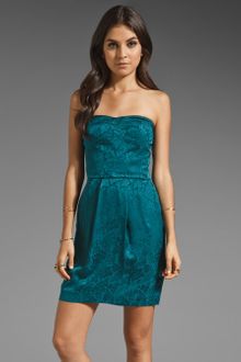 Rebecca Taylor Sequin Silk Strapless Dress - Lyst