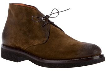 Santoni Distressed Desert Boot - Lyst