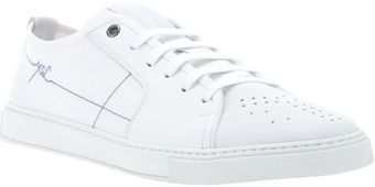 Yves Saint Laurent Perforated Laceup Sneaker - Lyst