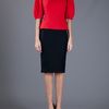 Alexander Mcqueen Structured Top in Red - Lyst