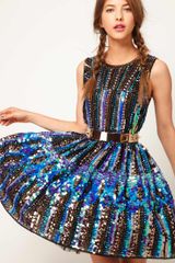 Asos Skater Dress in Holographic Sequin
