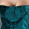 Balmain Velvet Mini Dress in Green - Lyst