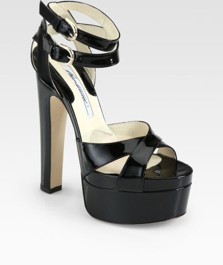 camwren patent stiletto platform sandals