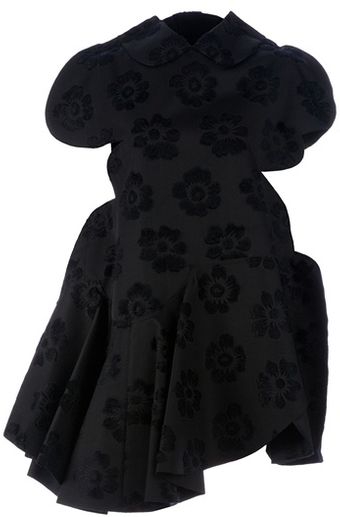 Comme Des Garçons Floral Jacquard Dress - Lyst