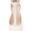 Elizabeth And James Saucy Ankle Cuff Pumps in White (bone) - Lyst
