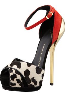 Giuseppe Zanotti Calf Hair Dorsay Stiletto - Lyst