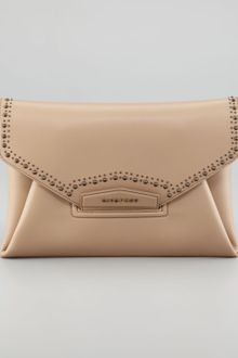Givenchy Antigona Studded Envelope Clutch Bag Linen - Lyst