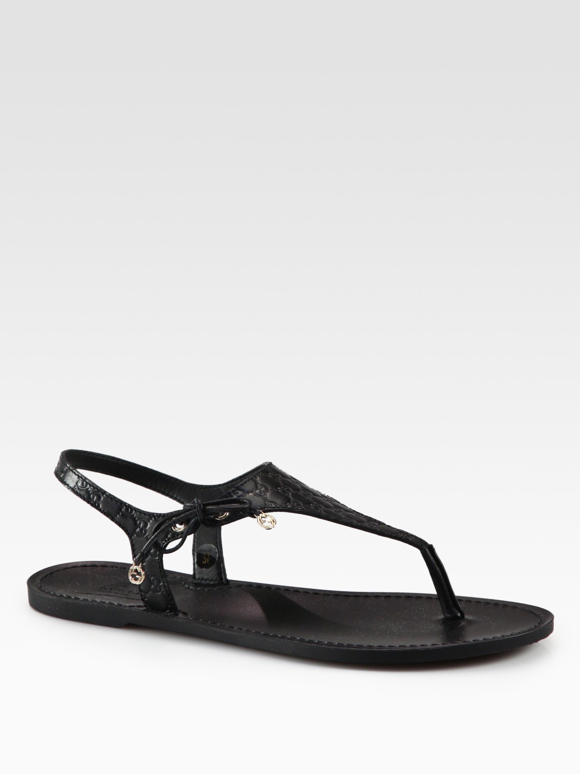 black leather thong sandals womens