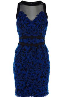 Karen Millen Blue Lace Collection Dress - Lyst
