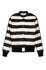 Katie Ermilio Striped Bomber
