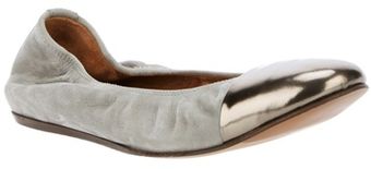 Lanvin Contrast Toe Ballet Flat - Lyst