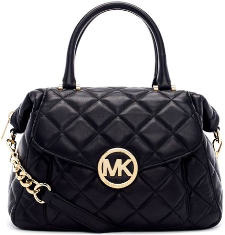 Michael By Michael Kors Large Fulton Quilted Leather Satchel Bag in ...