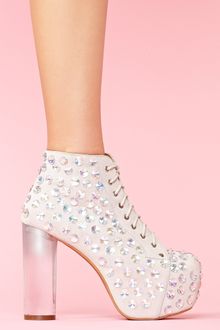 Nasty Gal Lita Jeweled Platform Boot - Lyst