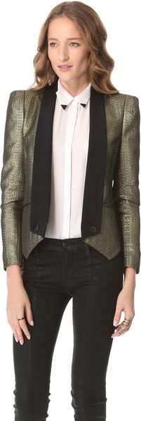 Rebecca Minkoff Jacquard Becky Jacket - Lyst