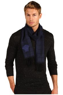 Versace Medusa Grid Pattern Scarf - Lyst