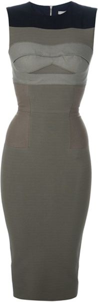 Victoria Beckham Sleeveless Pencil Dress - Lyst