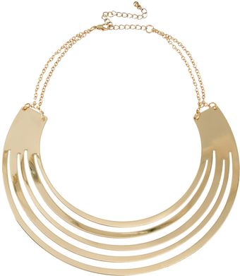 Asos Gold Torque Necklace - Lyst