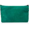 Matthew Williamson Swarovski Crystalembellished Suede Clutch in Green (emerald) - Lyst