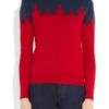 Preen Merino Wool Intarsia Sweater in Red - Lyst