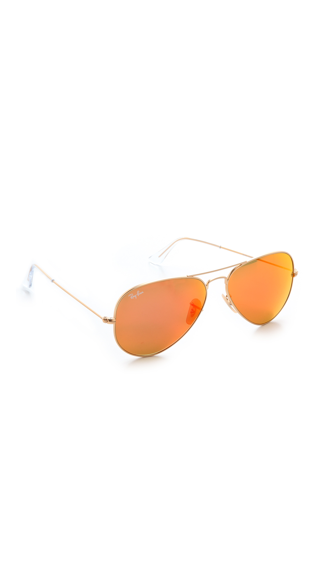 orange aviator sunglasses