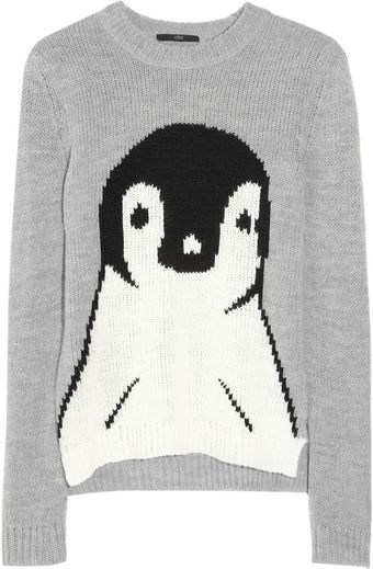 Tibi Penguin Intarsia Knitted Sweater - Lyst