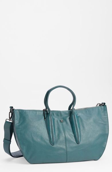 Pour La Victoire Convertible Satchel in Green (sapphire)