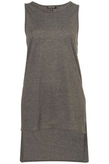 Topshop Step Back Hem Tank - Lyst