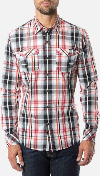 7 Diamonds Ace Of Spades Woven Sport Shirt - Lyst